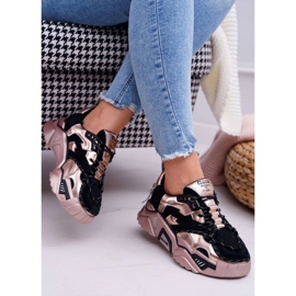 Chaussures de sport pour femmes Big Star de Daniel Lopez noir et or FF274A528 le noir jaune 2