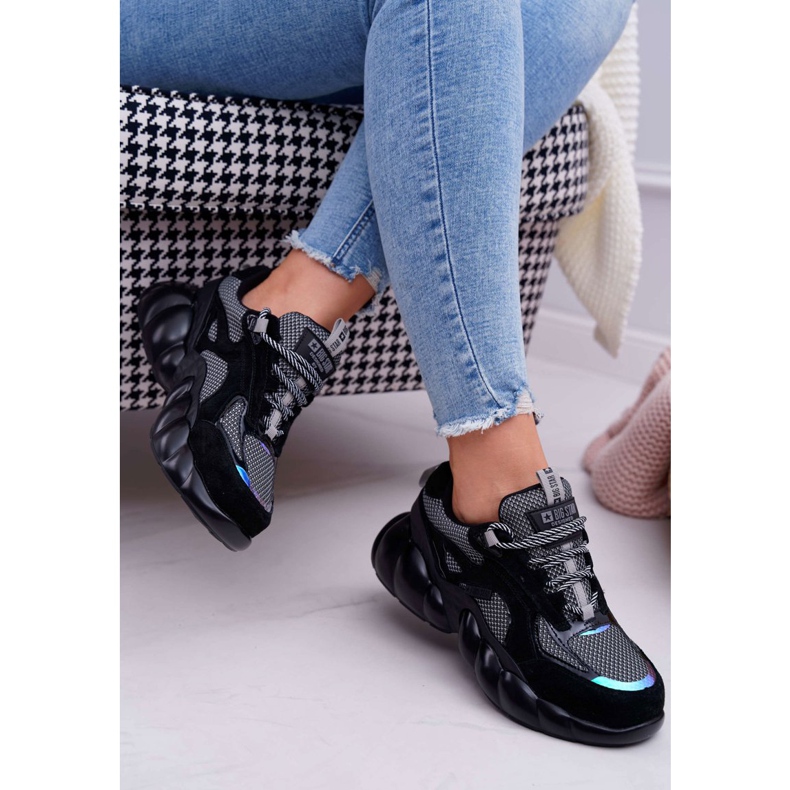 Chaussures de sport pour femmes Big Star by Daniel Lopez Noir Gris FF274A553 le noir 2 Chaussures de sport pour femmes Big Star by Daniel Lopez Noir Gris FF274A553 le noir 2