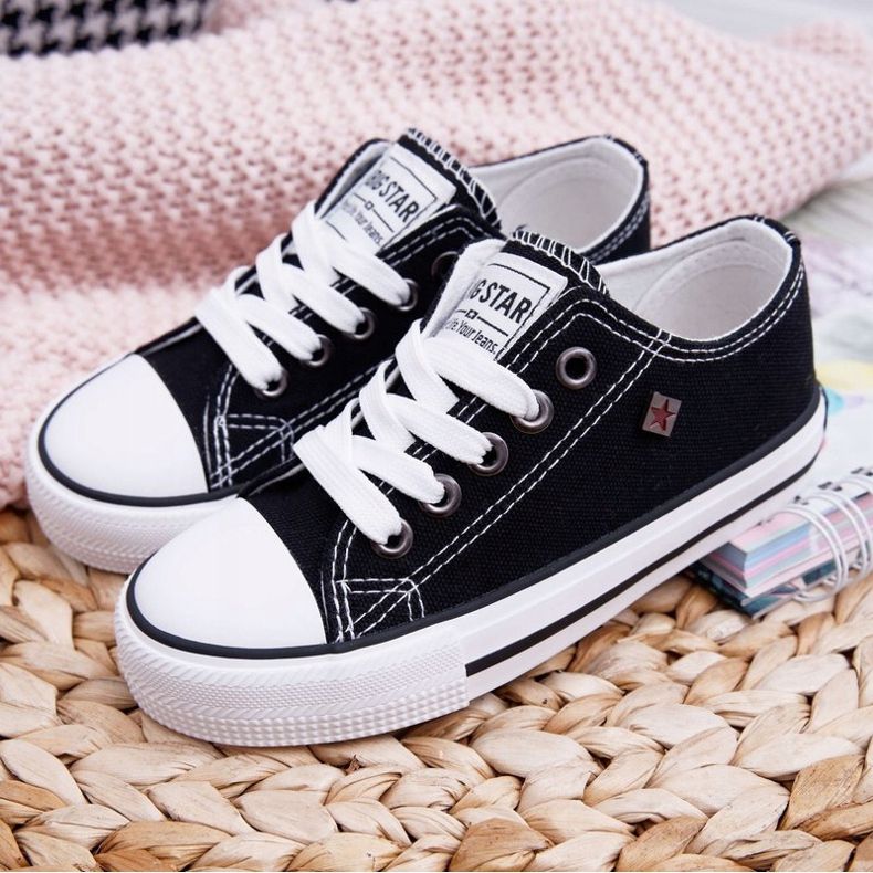 Chaussures Enfant Baskets Big Star Noir FF374206 le noir 2