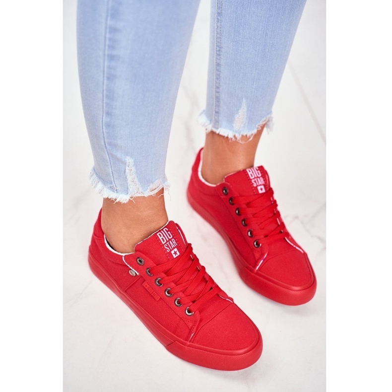 Baskets Femme Big Star Rouge AA274514 1 Baskets Femme Big Star Rouge AA274514 1