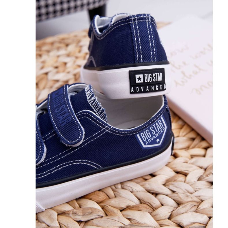 Baskets Enfant Big Star Avec Velcro Bleu Marine FF374064 2