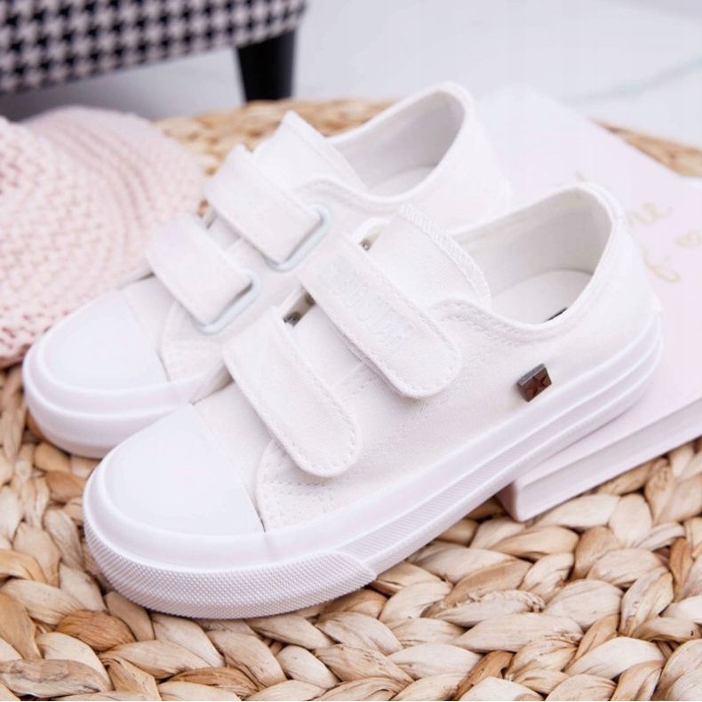 Baskets Enfant Big Star Avec Velcro Blanc FF374096 blanche 1