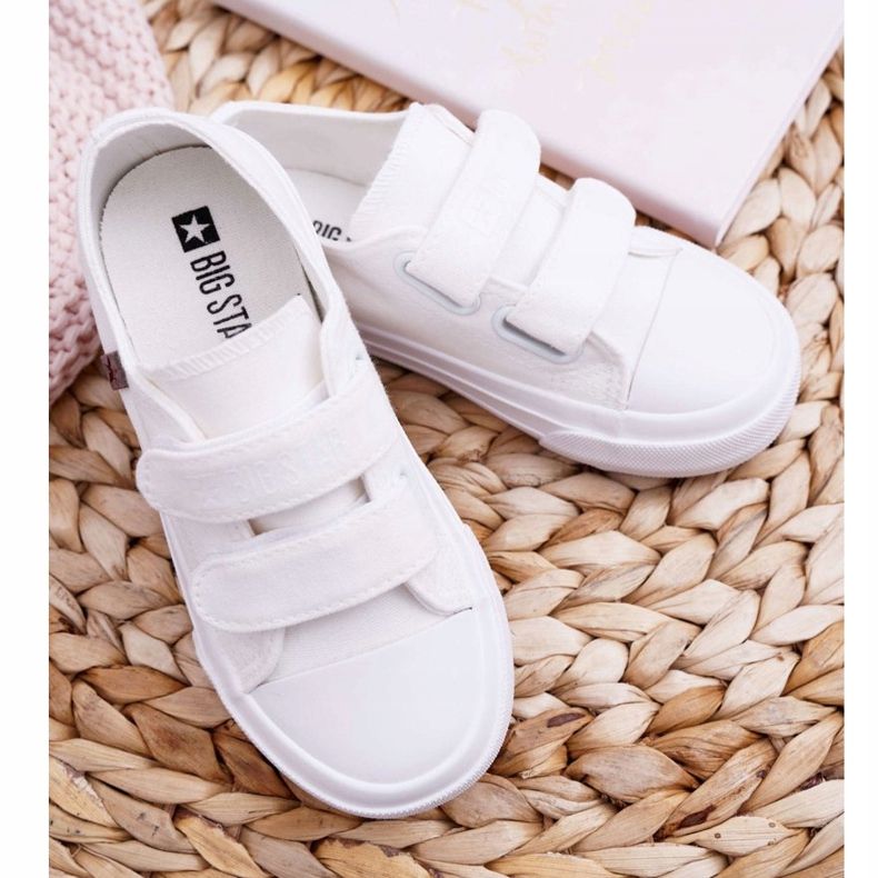 Baskets Enfant Big Star Avec Velcro Blanc FF374096 2