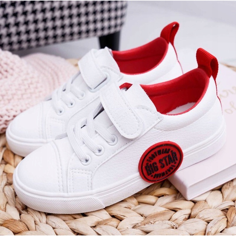 Baskets Enfant Enfant Big Star Avec Velcro Blanc FF374088 ['blanc'] 1