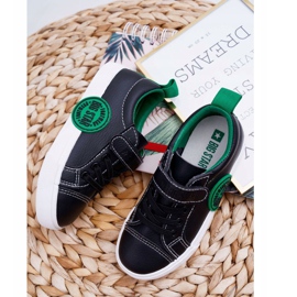 Chaussures Enfant Baskets Big Star Avec Velcro Noir FF374087 2