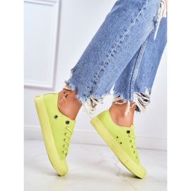 Baskets Femme Big Star Lime AA274012 jaune 5