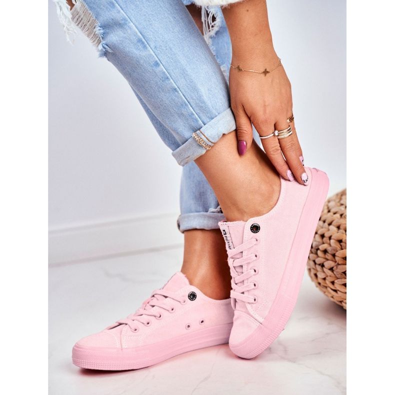 Baskets Femme Big Star Rose Clair DD274443 1 Baskets Femme Big Star Rose Clair DD274443 1