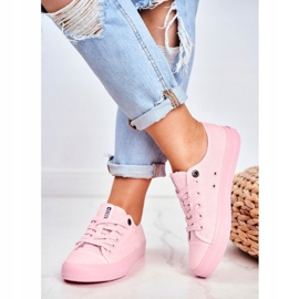 Baskets Femme Big Star Rose Clair DD274443 2