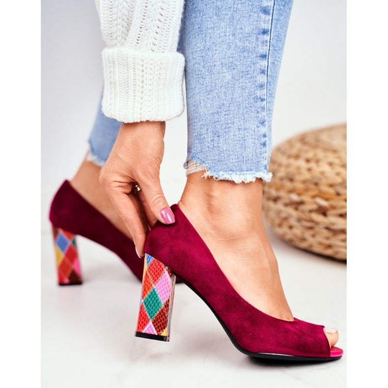 Escarpins Femme Sergio Leone Suede Fuchsia PB135 Be Mine! rose 2