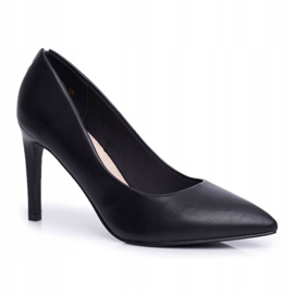 Vinceza Talons hauts classiques pour femmes Noir Marine 1