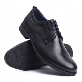 Chaussures Brogues Hommes Casual Nikopol Cuir Noir 1726 2