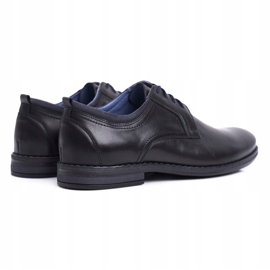 Chaussures Brogues Hommes Casual Nikopol Cuir Noir 1726 le noir 1