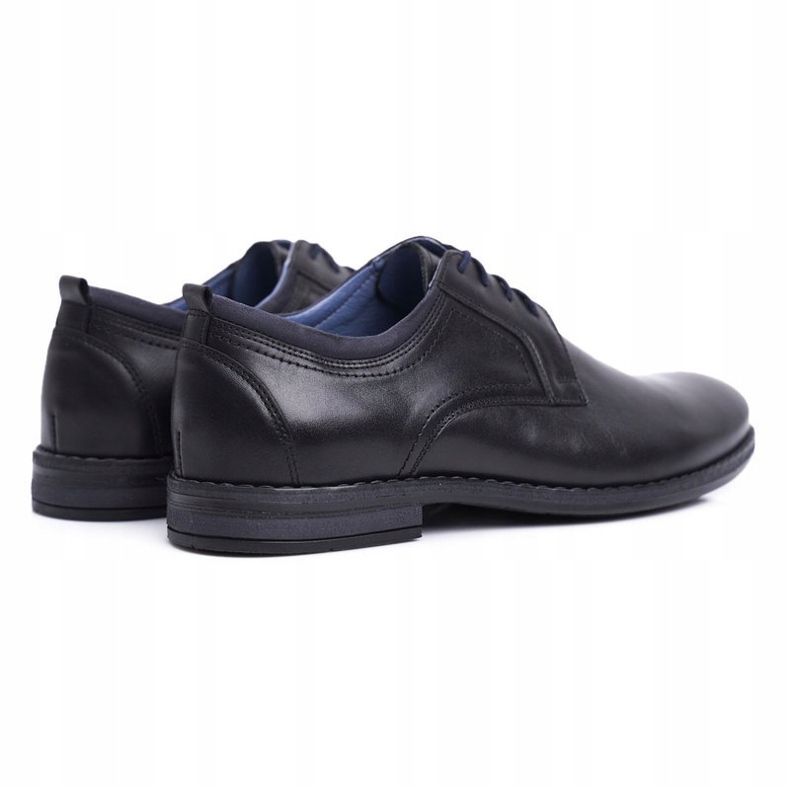 Chaussures Brogues Hommes Casual Nikopol Cuir Noir 1726 le noir 1