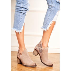 Bottines Femme Talon Maciejka Spring Cuir Beige 04492-04 1