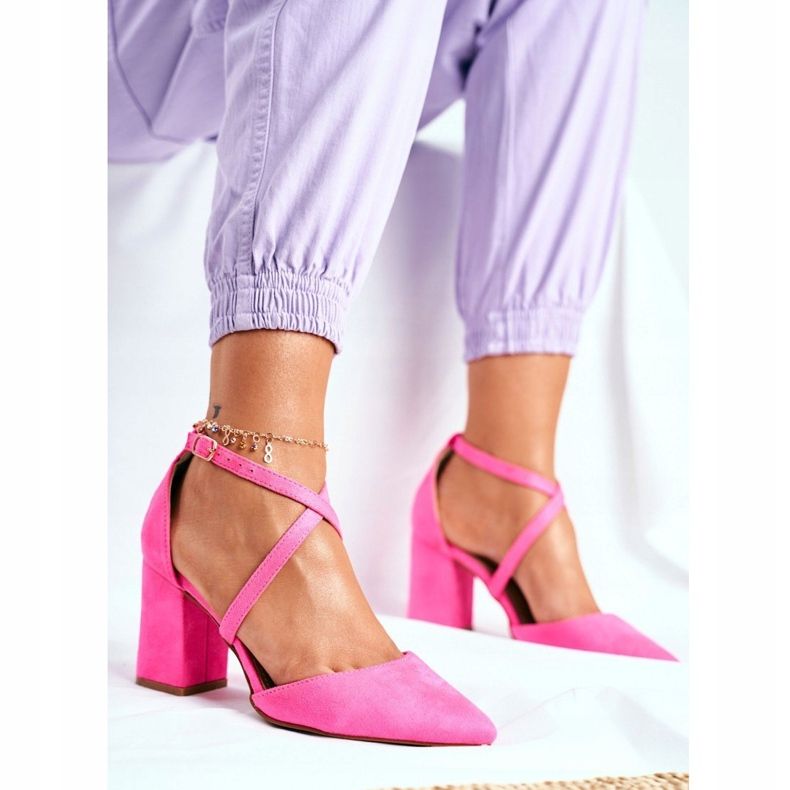 PS1 Escarpins à Talons Pour Femmes En Spitz Rose Fluo Traffic 1 PS1 Escarpins à Talons Pour Femmes En Spitz Rose Fluo Traffic 1