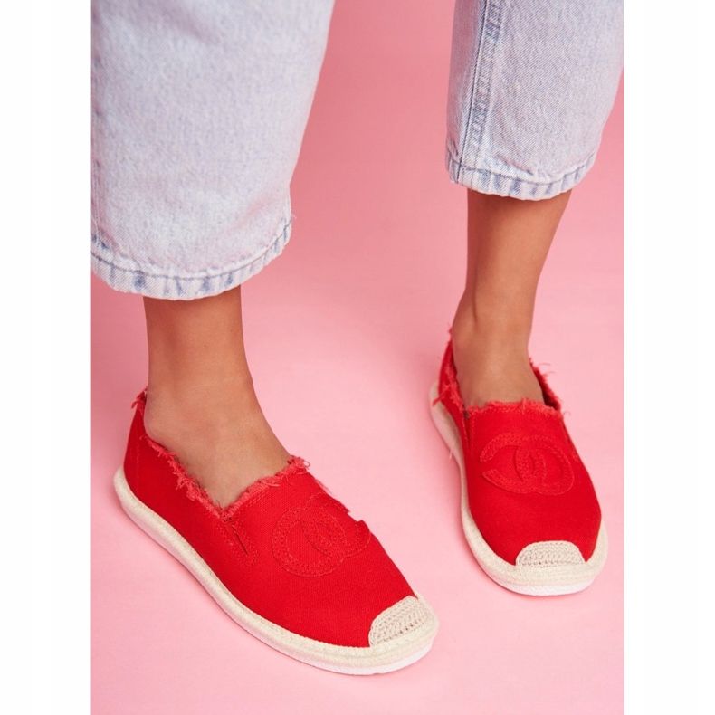PS1 Espadrilles Femme Flaure Rouge 2