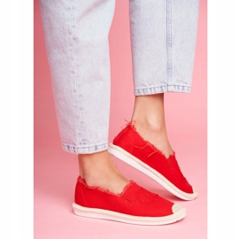 PS1 Espadrilles Femme Flaure Rouge 5