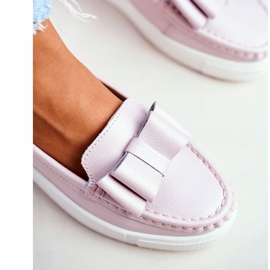 S.Barski Mocassins Femme en Cuir Rose Lovren 1 S.Barski Mocassins Femme en Cuir Rose Lovren 1