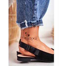 Ballerines en daim pour femmes Sergio Leone BL615 Noir Lilon le noir 4