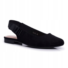 Ballerines en daim pour femmes Sergio Leone BL615 Noir Lilon le noir 5