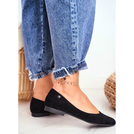 Ballerines en daim pour femmes Sergio Leone BL611 Noir Nemsis 2