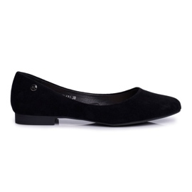 Ballerines en daim pour femmes Sergio Leone BL611 Noir Nemsis le noir 5