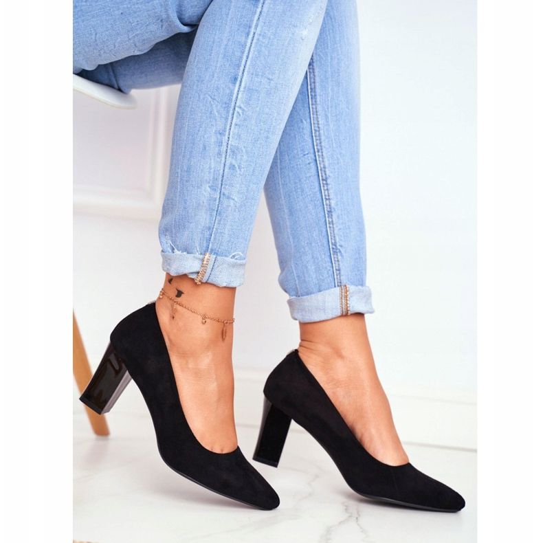 Escarpins Femme Sergio Leone PB403 Daim Noir Herline le noir 2