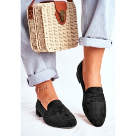 Mocassins Femme Daim Sergio Leone MK734 Noir Nebbi le noir 1