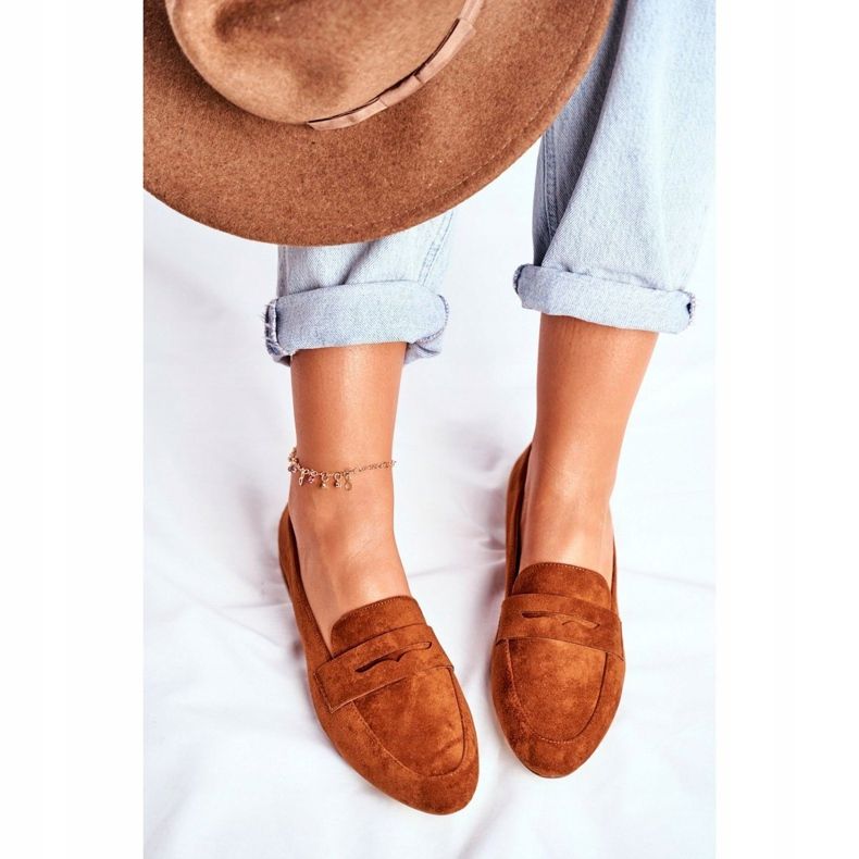 Mocassins Femme Daim Sergio Leone MK734 Camel Nebbi brun 1