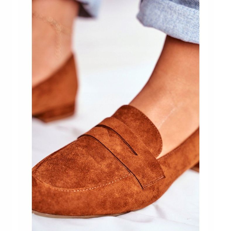 Mocassins Femme Daim Sergio Leone MK734 Camel Nebbi brun 2