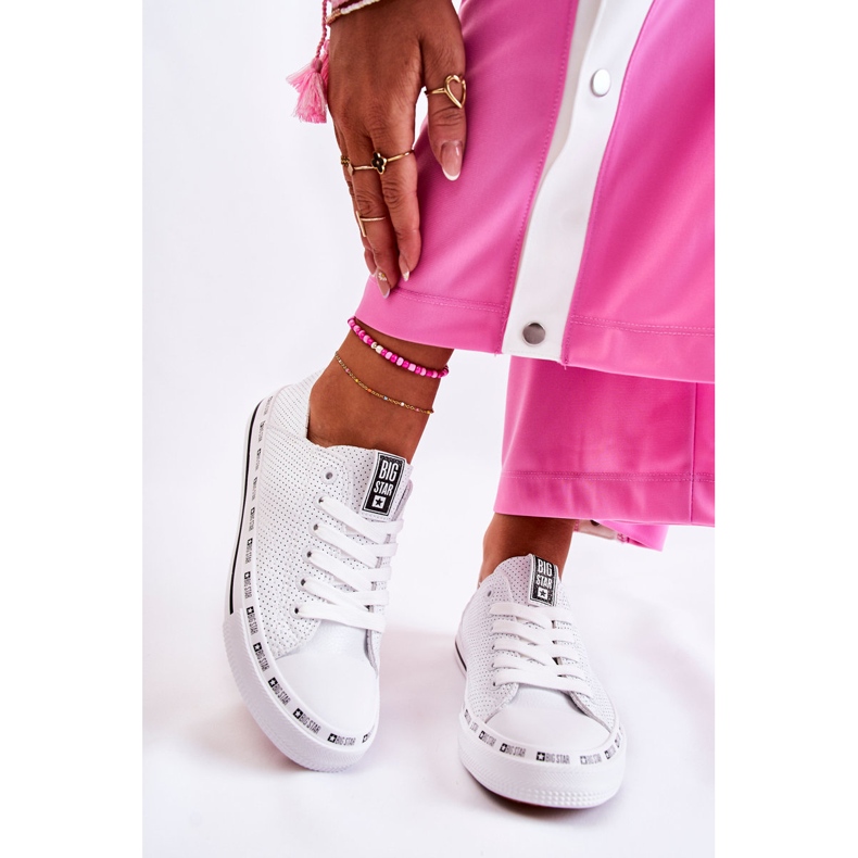 Baskets Femme Big Star Ajourée Blanche FF274024 1