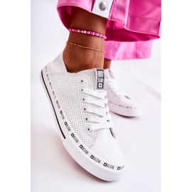 Baskets Femme Big Star Ajourée Blanche FF274024 2