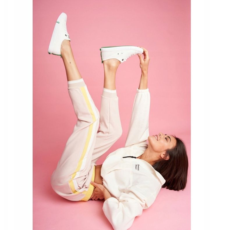 Baskets Femme Big Star Vert et Blanc FF274088 blanche 2