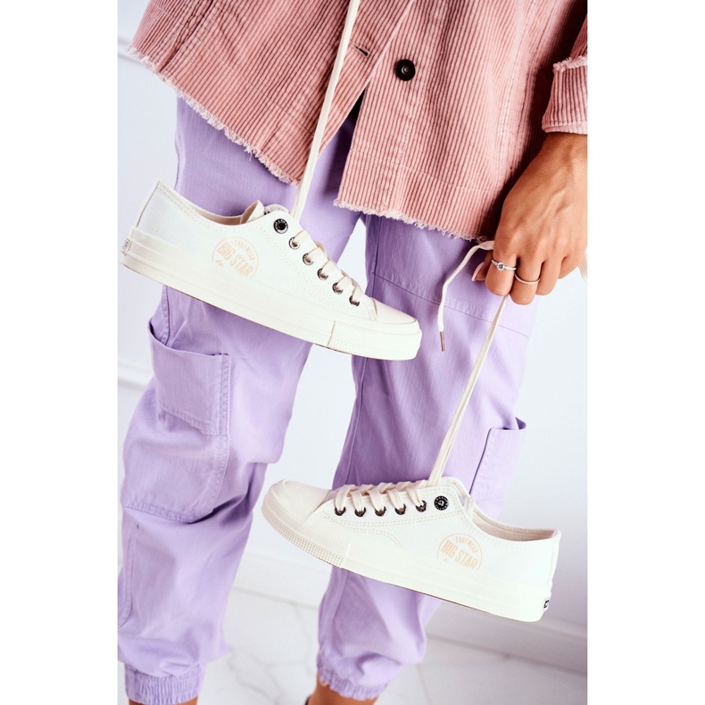 Baskets Femme Big Star Blanc FF274124 écru 1