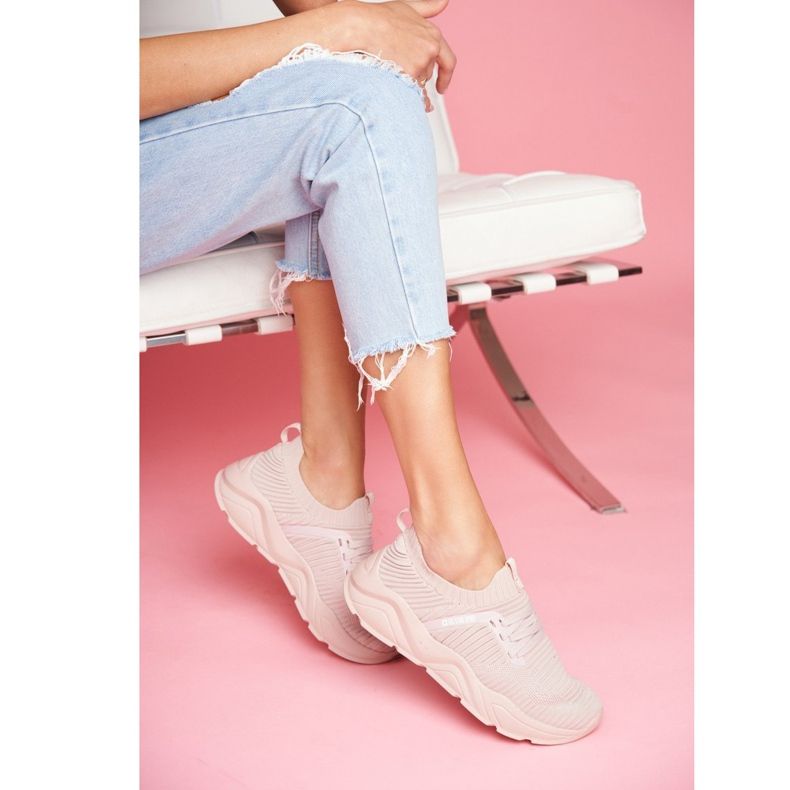 Chaussures de sport pour femmes Big Star Rose clair FF274956 1