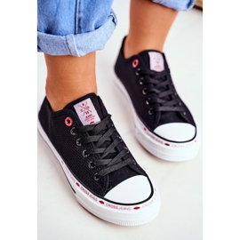 Baskets Femme Cross Jeans Noir Mesh FF2R4015C 1