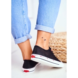 Baskets Femme Cross Jeans Noir Mesh FF2R4015C le noir 4