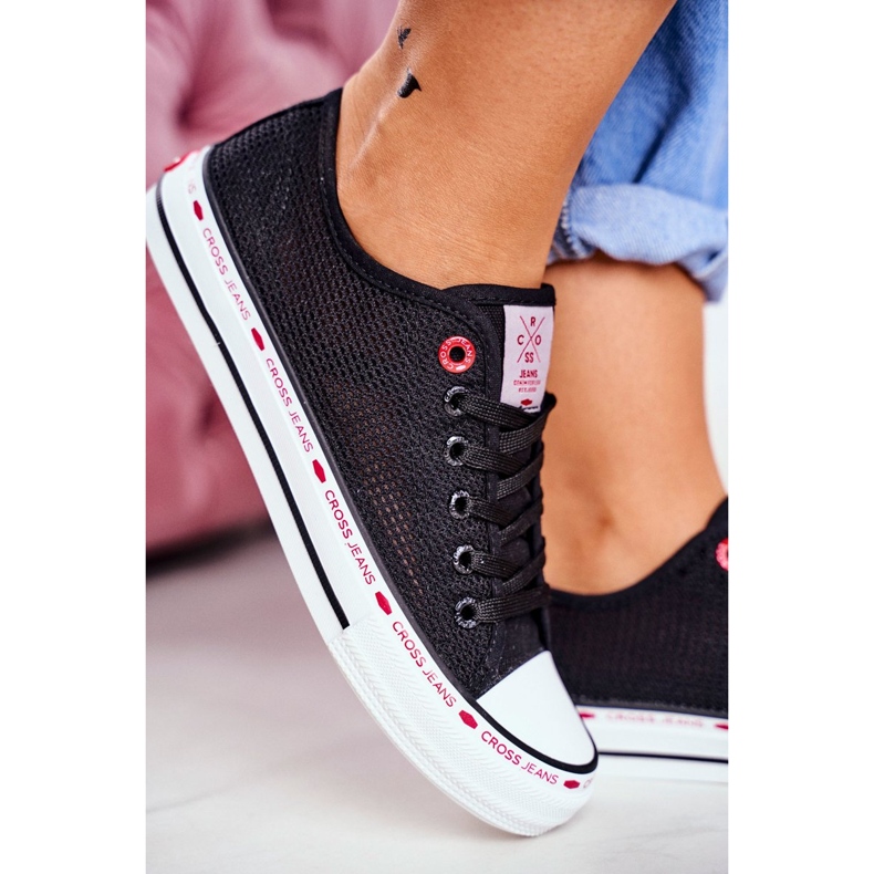 Baskets Femme Cross Jeans Noir Mesh FF2R4015C le noir 2