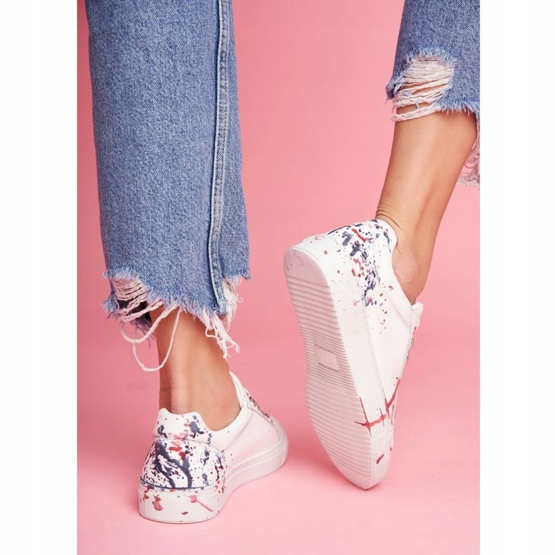 Baskets Femme Cuir blanc GOE FF2N3027 blanche 2