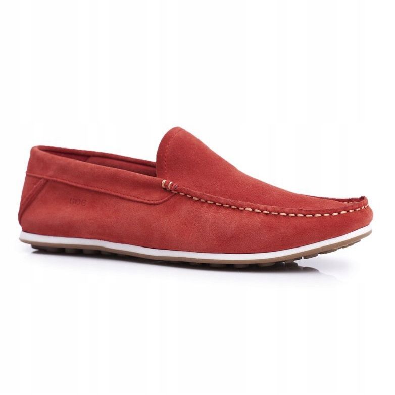 Mocassins Homme GOE Nubuck Rouge FF1N3055 1 Mocassins Homme GOE Nubuck Rouge FF1N3055 1