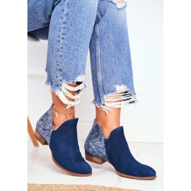 Bottines Plates Femme Maciejka Spring Cuir Bleu Marine 04091-47 1 Bottines Plates Femme Maciejka Spring Cuir Bleu Marine 04091-47 1