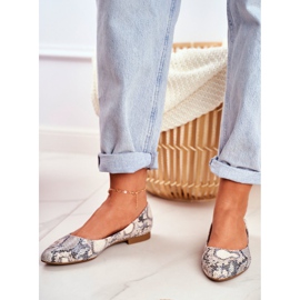 Ballerines Femme Sergio Leone Serpent Blanc BL611 Nemsis blanche gris multicolore 2 Ballerines Femme Sergio Leone Serpent Blanc BL611 Nemsis blanche gris multicolore 2