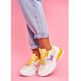 PS1 Chaussures de Sport Femme Jaune Sportivo 2