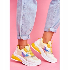PS1 Chaussures de Sport Femme Jaune Sportivo 1