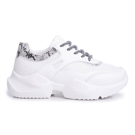 PS1 Chaussures de sport pour femmes White Snake Giselle blanc 1