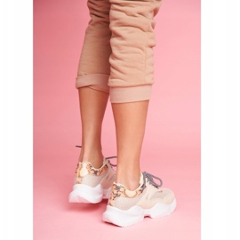 PS1 Chaussures Sport Femme Snakeskin Beige Giselle 2