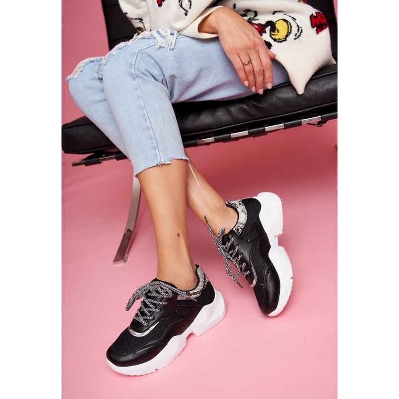 PS1 Chaussures Sport Femme Serpent Noir Giselle le noir 1 PS1 Chaussures Sport Femme Serpent Noir Giselle le noir 1