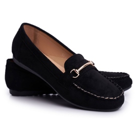 BUGO Mocassins Femme Daim Noir Dive le noir 5