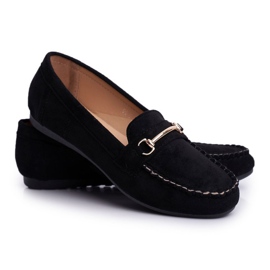 BUGO Mocassins Femme Daim Noir Dive le noir 4