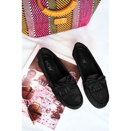 BUGO Mocassins Femme Daim Noir Velucci 2